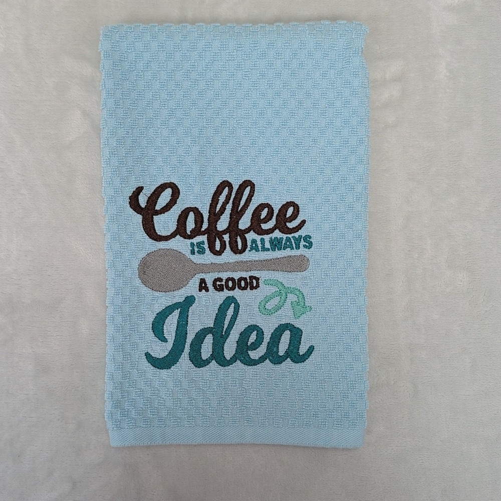 Coffee Is Always a Good Idea Kitchen Bath Bar Hand Towel Coffee Theme Kitchens